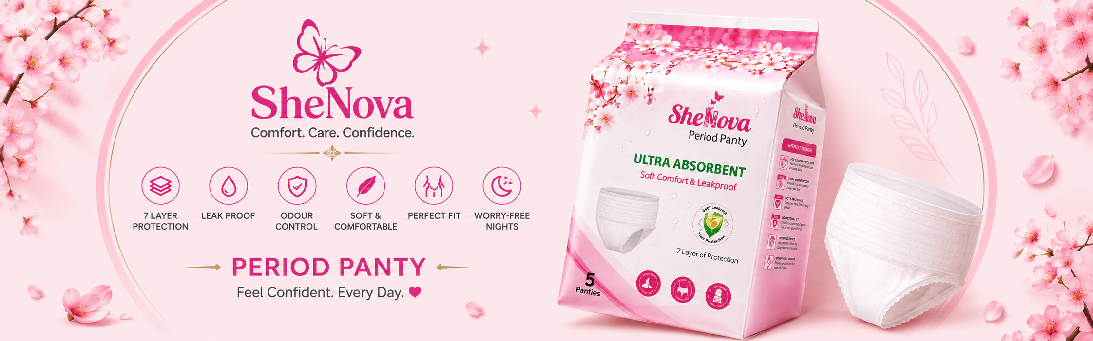 SheNova Period Panty